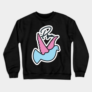 Beautiful Flying Pigeon Bird vector illustration. Animal nature icon concept. Pigeon bird logo design vec Crewneck Sweatshirt